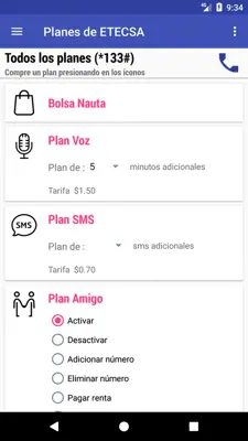 Útil ETECSA android App screenshot 3